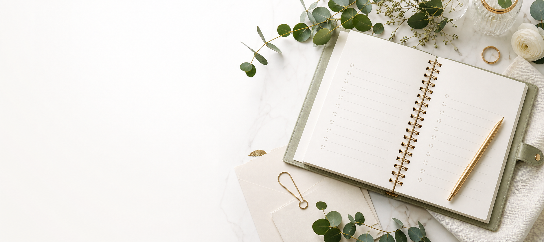 ReadySetWed checklist showing organised wedding planning tasks
